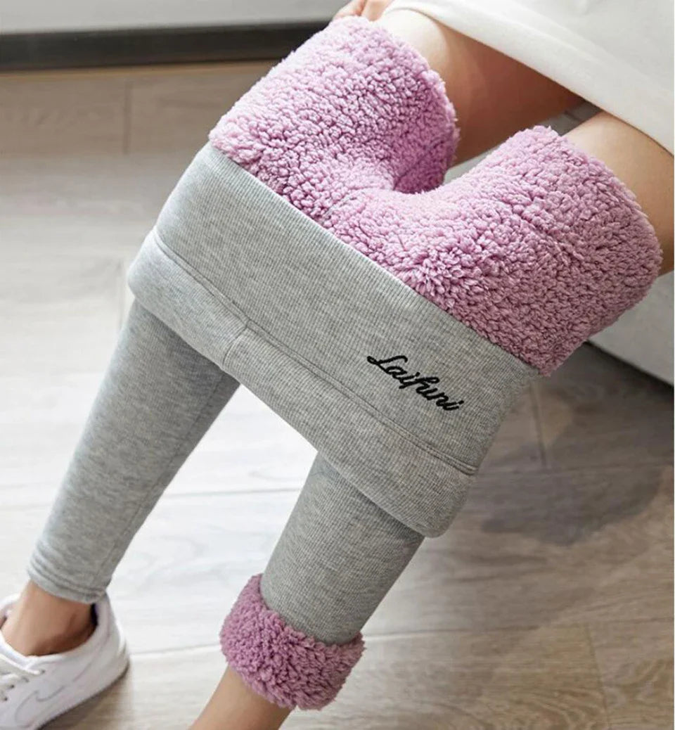 Winter Fleece Lined Tights Warm Thermal Leggings Thick Plush Stockings Pantyhose For Winter