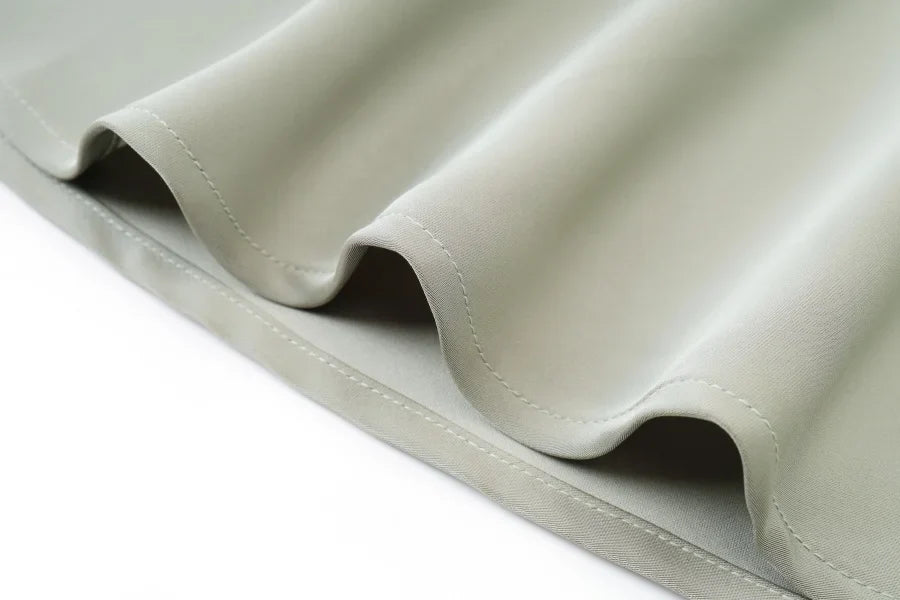 Spring Summer Women’s Elegant Satin Maxi Dress with Knitted Top | 2-Piece Floor-Length Outfit Set