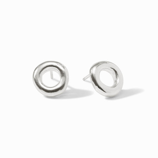 Wave Circle Stud