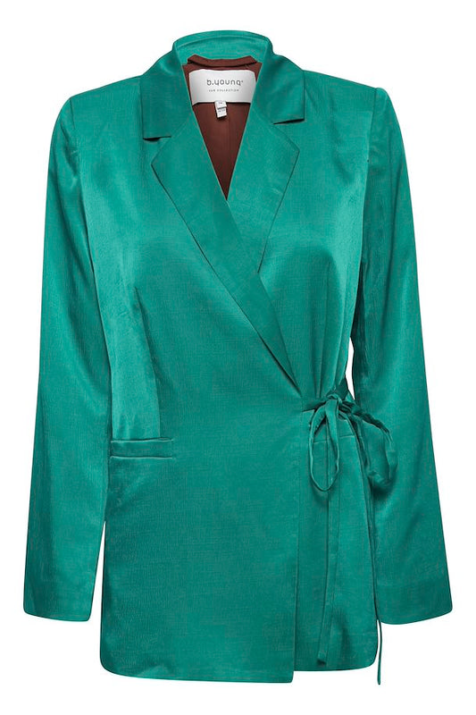 WOMEN'S B.YOUNG JISMA CADMIUM GREEN BLAZER
