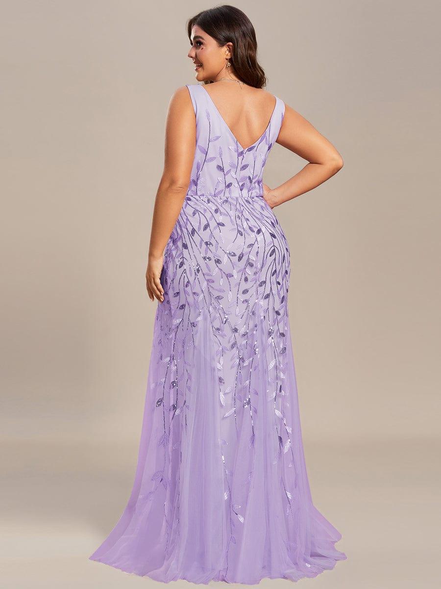 ever ORIEL|Women's Double V-Neck Fishtail Sequins Evening Dress