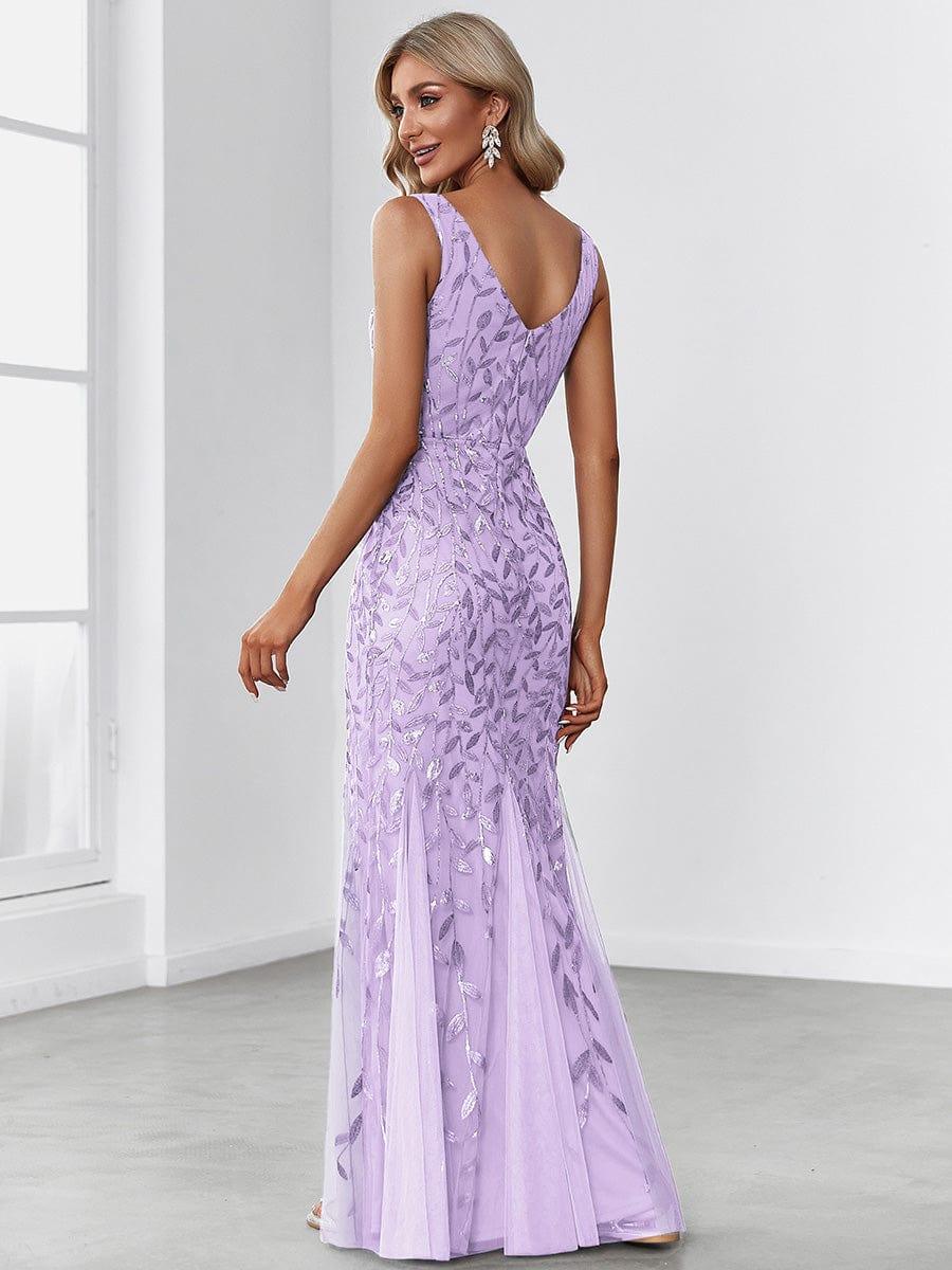ever ORIEL|Women's Double V-Neck Fishtail Sequins Evening Dress