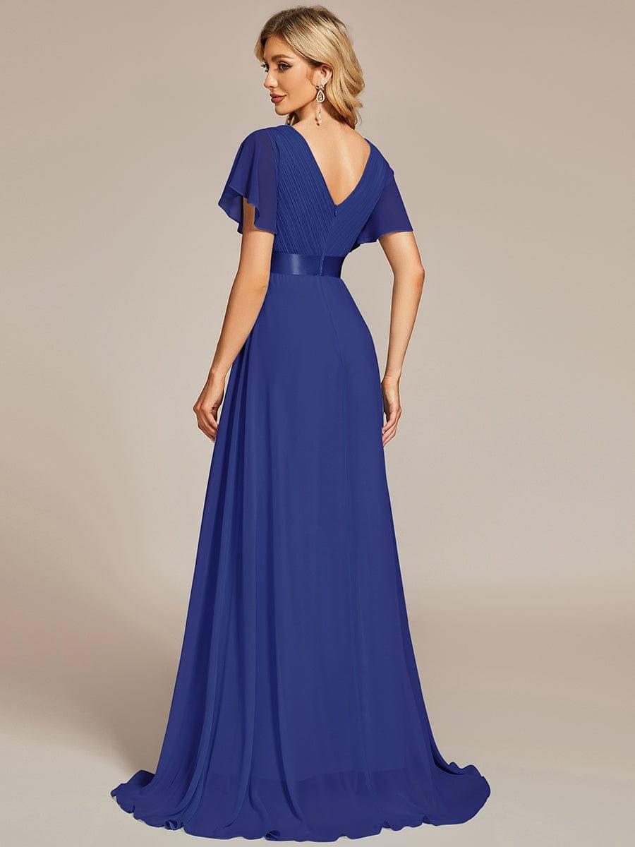 ever MONICA|High Waist Short Sleeves Bridesmaid Dress
