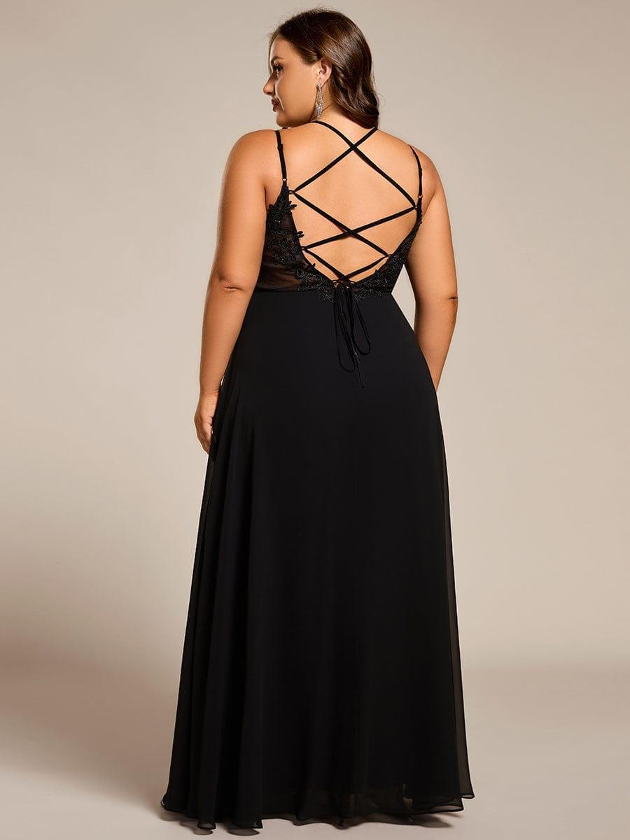 ever RUBY|Multiway Chiffon and Lace Open Back Bridesmaid Dress with Spaghetti Straps