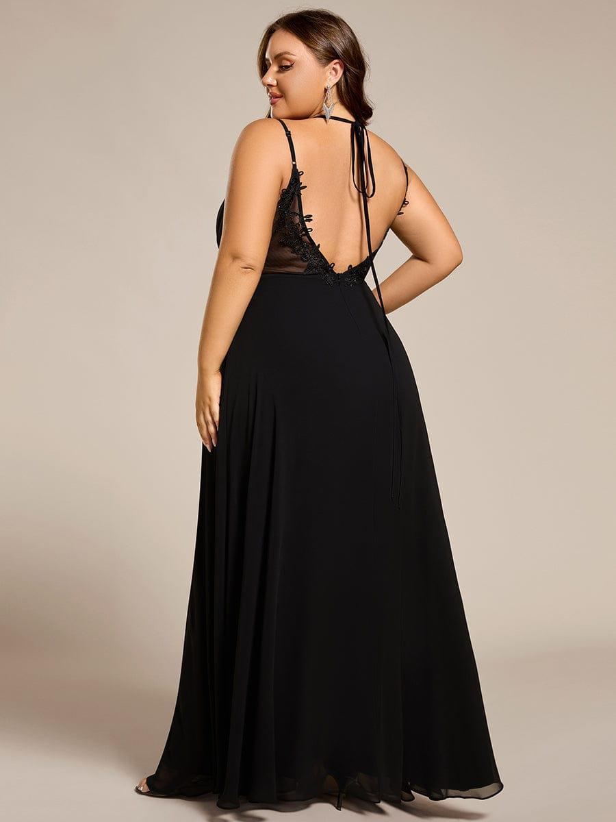 ever RUBY|Multiway Chiffon and Lace Open Back Bridesmaid Dress with Spaghetti Straps