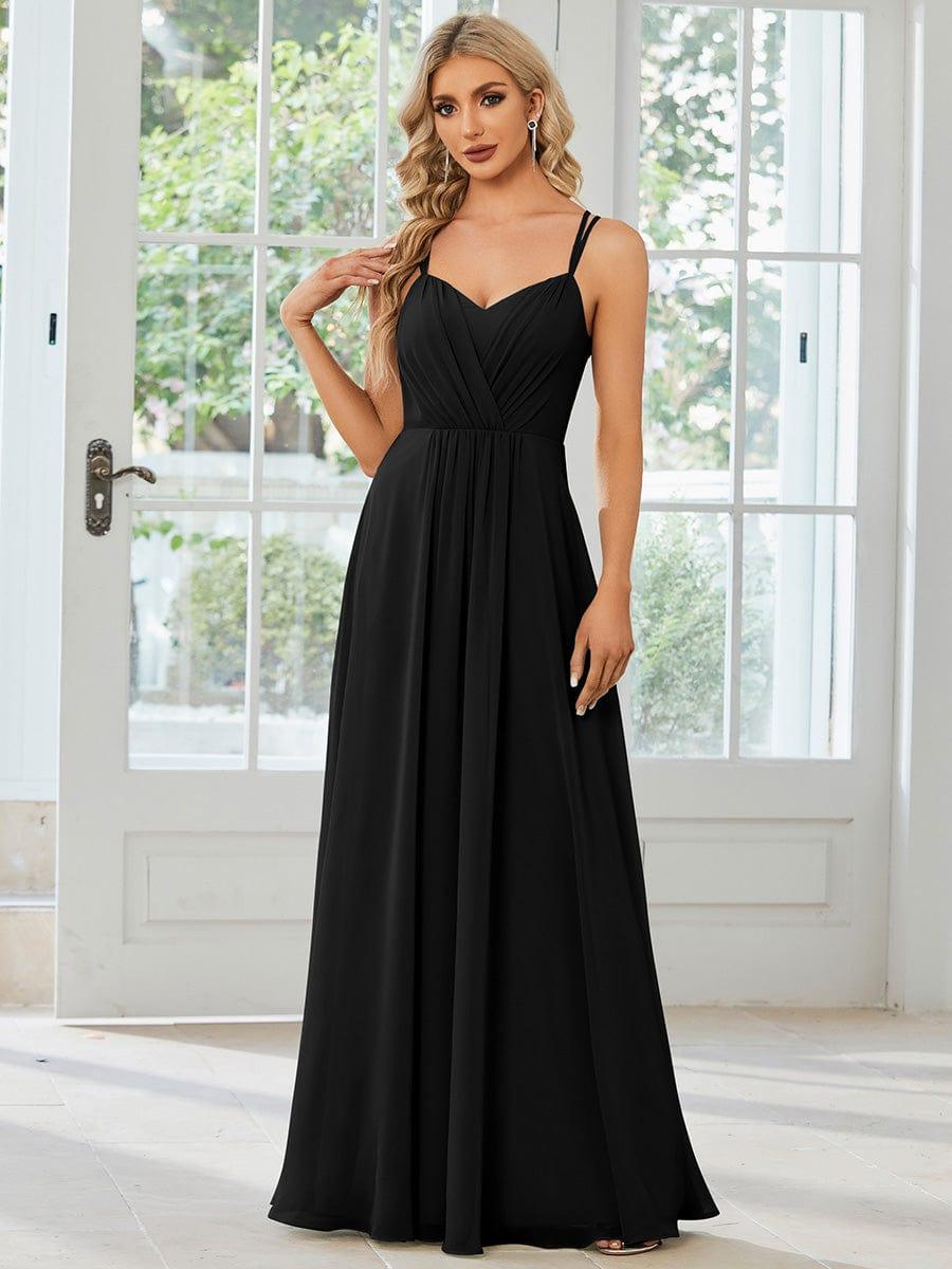 ever RUBY|Multiway Chiffon and Lace Open Back Bridesmaid Dress with Spaghetti Straps