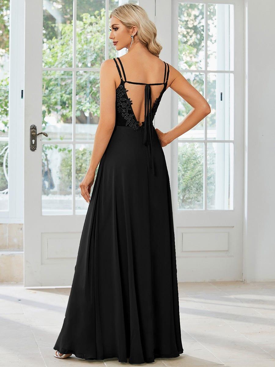 ever RUBY|Multiway Chiffon and Lace Open Back Bridesmaid Dress with Spaghetti Straps