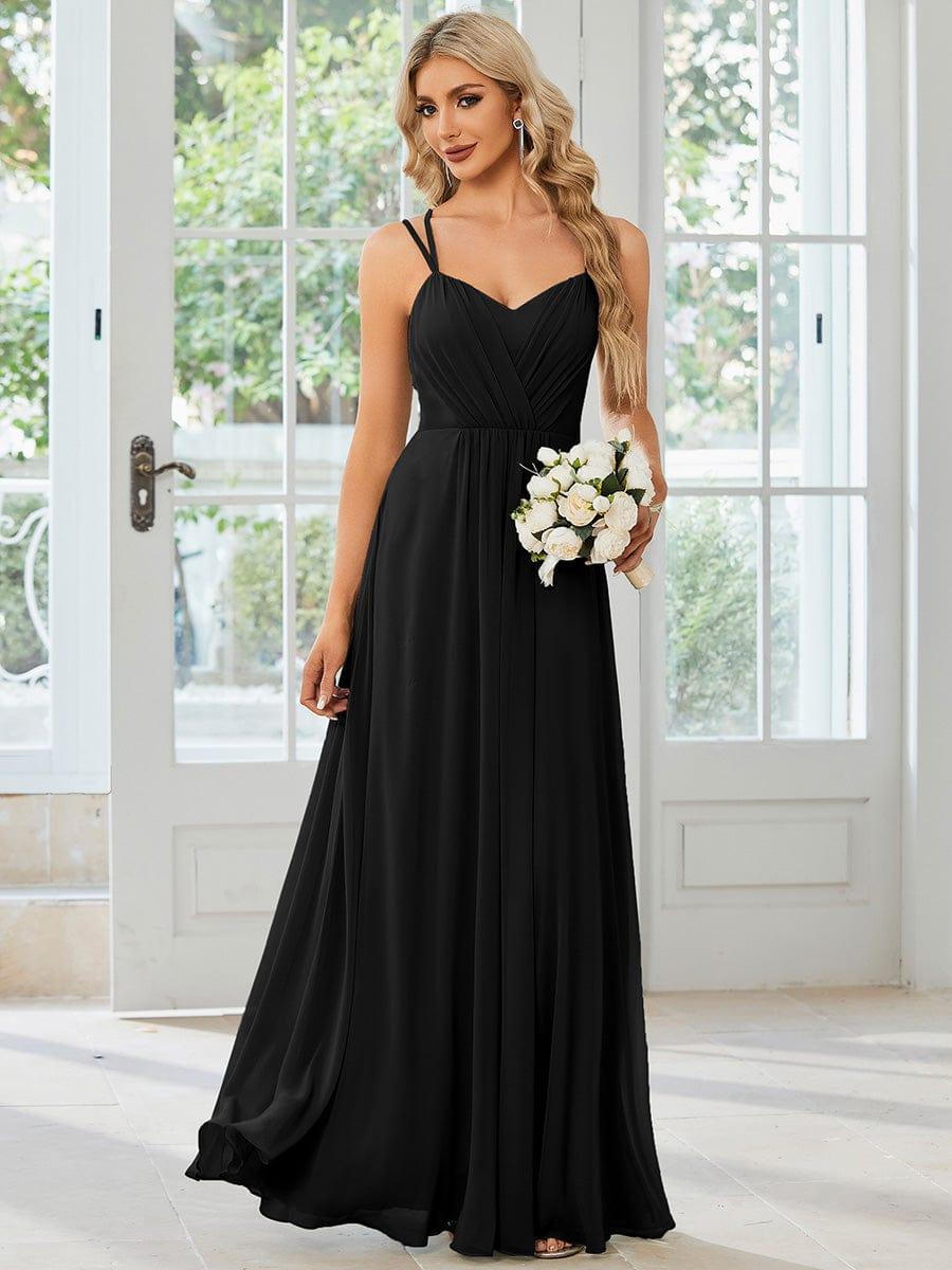 ever RUBY|Multiway Chiffon and Lace Open Back Bridesmaid Dress with Spaghetti Straps