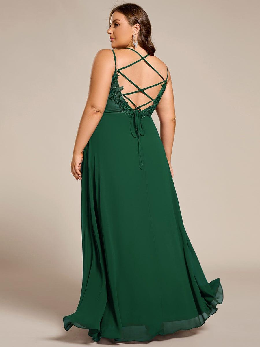 ever RUBY|Multiway Chiffon and Lace Open Back Bridesmaid Dress with Spaghetti Straps