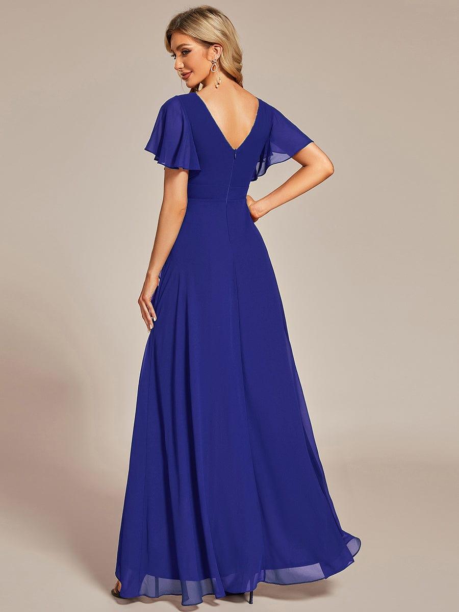 ever OREE|Charming Chiffon Bridesmaid Dress with Lotus Leaf Hemline(Final Sale)