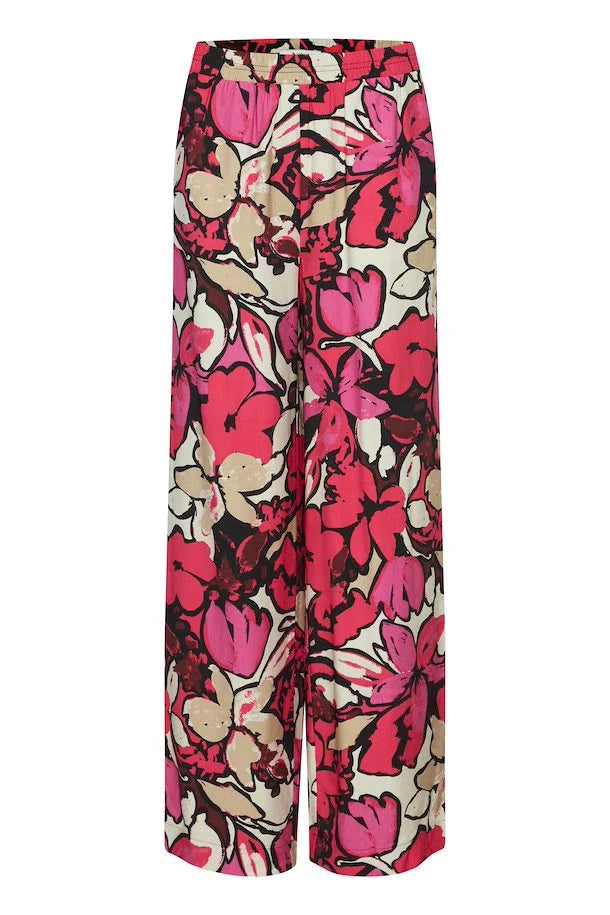 WOMEN'S B.YOUNG JANINA RASPBERRY SORBET PRINTED PANTS