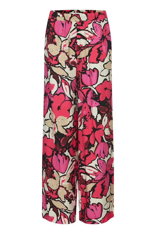 WOMEN'S B.YOUNG JANINA RASPBERRY SORBET PRINTED PANTS
